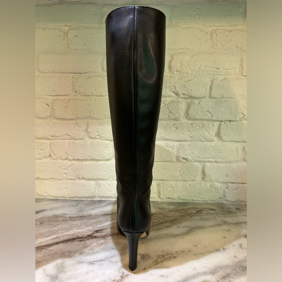 Gucci Rodano Calf Black Leather Boots with Heel - Picture 9 of 13